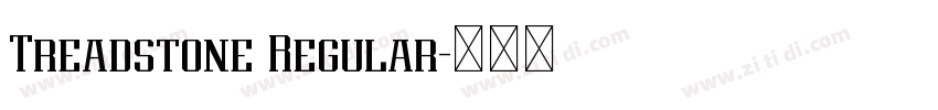 Treadstone Regular字体转换 Treadstone Regular字体转换